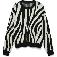 Vero Moda Trui 'VMSilje' crème / zwart