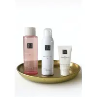 RITUALS of Sakura - Geschenkset - Bath Foam 500 ml - Doucheschuim 200 ml - Body Cream 70 ml - Product - Luxe Gouden Rond Decoratieve Dienblad