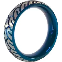 Black Label - Blue Racer Cockring - RVS - Blauw/Zilver 45 mm