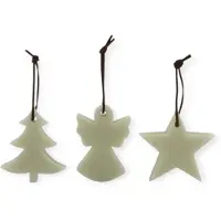 Home Society – Geurende Wax – Kersthangers – Scented Ornaments – Greige