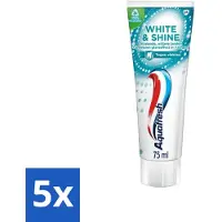 Aquafresh White & Shine - Whitening Tandpasta - 75 ml - Bulkverpakking - 5 stuks