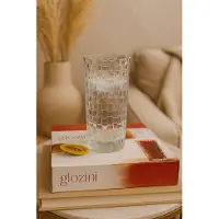 Glozini Set van 6 Glazen Drinkglazen – 330 ml – Luxe Waterglazen – Sappenglas – Tumbler – Vaatwasserbestendig – Geloopt Design
