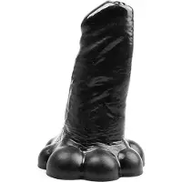 Bubble Toys - Hulk - Anaal Dildo - Zwart - 3 maten Medium