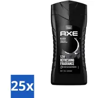 Axe 25 x 3-in-1 Douchegel Black 250 ml - Douchegel - Lichaam - Gezicht - Haar - Frisheid