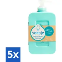 Seepje 5 x - Handzeep - Eucalyptus met Rozemarijn - 300 ml - Antiseptische Geur - Handzeep Eucalyptus - Handzeep Rozemarijn - Natuurlijke Handzeep - Antiseptische Handzeep - Handwas