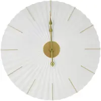 Art For the Home Klok Luxe wit en goud Hangende Klok Origami 60cm