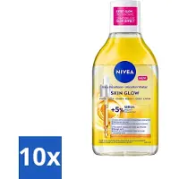 Nivea - Micellair Water - Serum Verrijkt Stralend - Verwijdert Waterbestendige Make-up - 400 ml - Bulkverpakking - 10 stuks