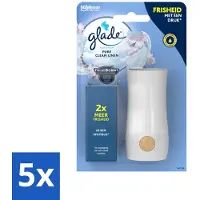 Glade - Houder Touch & Fresh - Pure Clean Linen - 10 ml - Bulkverpakking - 5 stuks