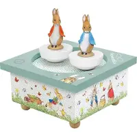 Trousselier Dansende Peter Konijn Muziekdoos Beige