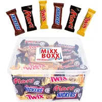 Mars Miniatures chocolademix - 55 stuks - , Snickers & Twix - mini chocoladerepen - 1100g