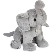 Doudou et Compagnie Preppy Chic Olifant, grijs 45cm (40 cm)