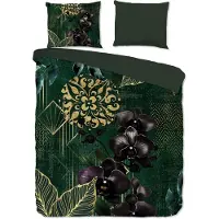 Good Morning Dekbedovertrek Katoen Renforcé Esmee - green 200x200/220cm