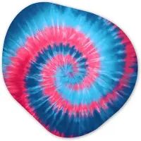 MuchoWow Organische wanddecoratie 40x40 cm - Organisch schilderij Spiraal - Roze - Draaiend - Muurdecoratie woonkamer - Kamer decoratie - Schilderijen - Muurcirkel aesthetic