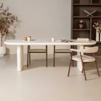 Giga Meubel Eettafel Maya Deens Ovaal Wit 200cm