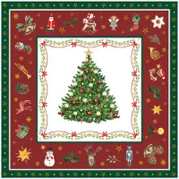 Ambiente - Lunch servetten - Christmas Evergreen Red
