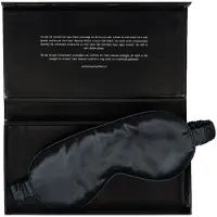 Beauty Pillow Luxury Silk Slaapmasker Black