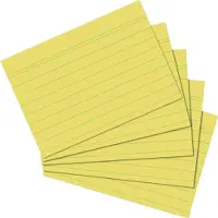 Herlitz 1150515 indexkaart Geel 1 stuk(s)