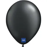 Folat - Folatex ballonnen Metallic Zwart 30 cm 10 stuks