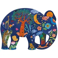 Djeco Puzzle 150p Éléphant Puzz'art