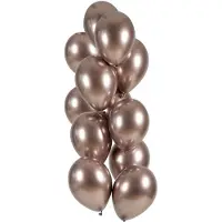 Folat - Ballonnen rosegold ultra shine (12 stuks - 33 cm)