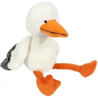 Heunec Pluche ooievaar knuffel - vogel - dieren - 20 cm