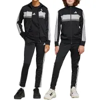 Adidas Trainingspak 'Seasonal Essentials Tiberio' grijs / zwart / wit