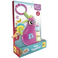 Lisciani - Carotina Baby - Rammelaar Aubergine - met geluid