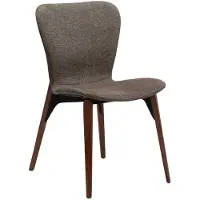 Ebuy24 Paragon Dan-Form eetkamerstoel bouclé bruin.