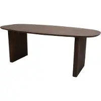 Giga Meubel Eettafel Aya Walnoot Deens Ovaal 250cm