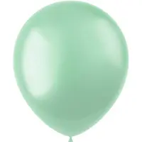 Folat - ballonnen Radiant Minty Green Metallic 33 cm - 10 stuks