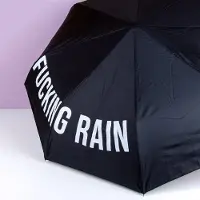 Fisura Fucking Rain paraplu - Zwart van