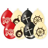 Paper Dreams Paperdreams - Latex ballonnen piraten - 30 cm - 8 stuks