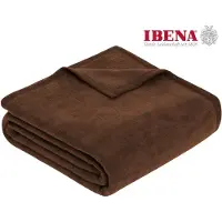 Ibena Plaid Porto Bruin-180 x 220 cm