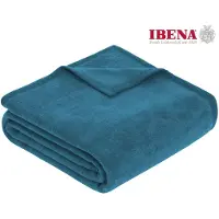 Ibena Plaid Porto Petrol-150 x 200 cm