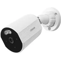 Osram SMART+ Buitencamera met WiFi, 4MP, 2K, IP67, nachtzicht tot 10 meter, tweewegaudio, Ethernet, compatibel met Alexa, witte buitenuitvoering