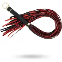 EasyToys Fetish Collection - Flogger 64 cm - Rood en Zwart