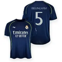 Real Madrid 24/25 Bellingham Away Short Sleeve T-shirt Blauw M Man