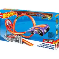 Hot Wheels Power Shift Racebaan met 5 diecast