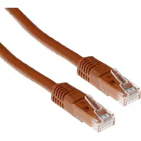ACT IB1601 U/UTP CAT6 Patchkabel Bruin - 1 meter