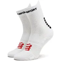 Compressport Pro Racing V4.0 Run High Sokken Wit Zwart, Maat Maat 1