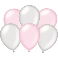Paper Dreams Ballonnen Metallic Zilver Roze