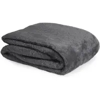 Droomtextiel Teddy Fleece Deken - Fleece Plaid- Ultrazacht - 150x200 cm - Antraciet