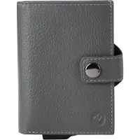 Valenta Leren Luxe Card Wallet Pasjeshouder Grijs
