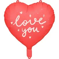 Party-Decoration Partydeco - Folieballon Hart I Love You - 45 cm