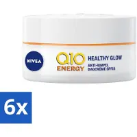 Nivea - Q10 Energie Dagcrème - Anti-Rimpel Crème - Normale & vermoeide huid - SPF 15 - Met Vitamine C & Q10 - 50 ml - Voordeelverpakking - 6 stuks