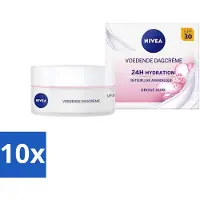 Nivea 10 x - Essentials Dagcrème - Voedende Gezichtscrème - SPF 30 - Met Amandelolie & Sheaboter - Droge huid - 50 ml - Voedende Crème - Droge Huid - SPF 30 - Gezichtscreme - Amandelolie