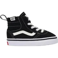Vans Toddler Ashwood Hi Decon Side Zip Black/White-Schoenmaat 25