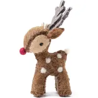 Sjaal met Verhaal Kerst Ornament Gari Rendier Chocolade Bruin 7 X 12 X 4 Cm