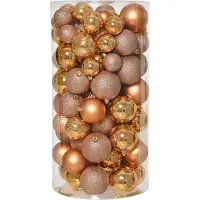 Décoris Kerstballen mix 100 st. brandy