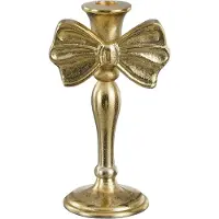 House of Seasons Kandelaar strik goud - l11xb8xh20cm